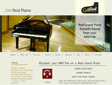 Tablet Screenshot of getrealpiano.com